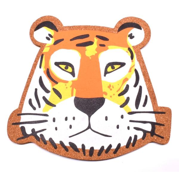 School Printed Personalised Decorative Cork Boards Alpaca Tiger Cactus ODM
