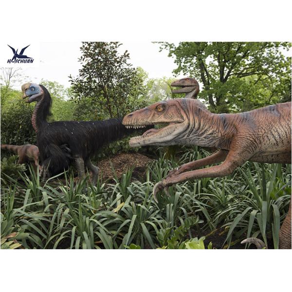Realistic Simulated Life Size Model Dinosaurs With Abdominal Breathing