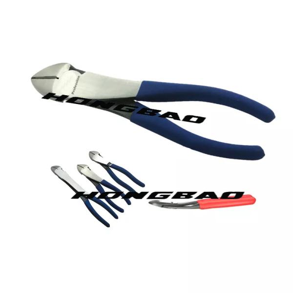 8 Fat Big Head Cable Diagonal Cutter Pliers Side Cutting High Carbon Steel CRV HOBO