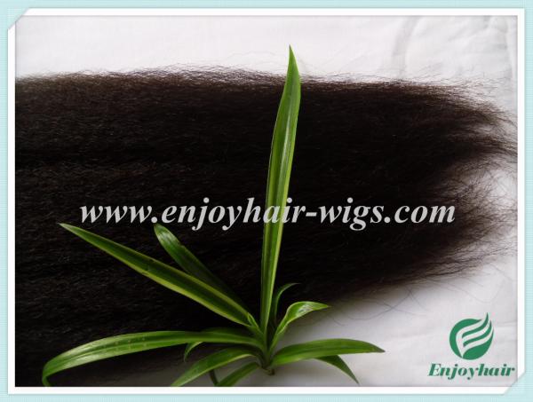 Peruvian 5A virgin remy hair weave ,natural color(can be dye) kinky straight 10''-26''