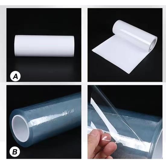 Filme UV branco de 30 cm Impressão UV CMYK Verniz branco para vidro Couro Metal Acrílico