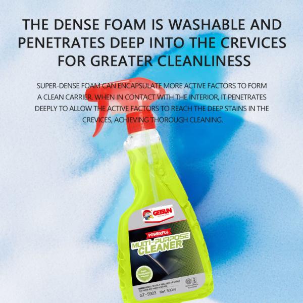 GETSUN Heavy Duty Multi-Surface Cleaner Safe for Car Interiors Kitchens Upholstery