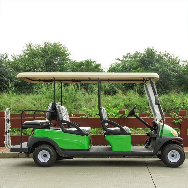 4 Front Seat and 2 Back Seat Electric Golf Cart  48V Lithium Battery Powered