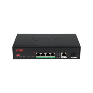 Unmanaged 6 Port Gigabit PoE Switch Fanless Operation with Auto Restart Watchdog