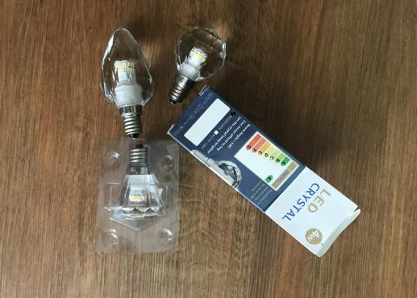 High Lumen Crystal Led Candle 3.3w Low Power Consumption With Blister Packing