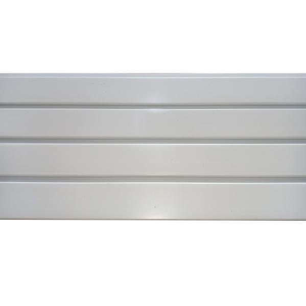 PVC Slatwall Panels White Grey Black Color For Garage Wall Display 4ft 8ft