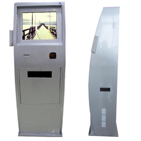 RJ11 300nits quiosque interativo de um toque de 19 polegadas com leitor de cartão