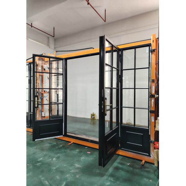 French Style Broken Bridge Aluminum Profile Balcony Door