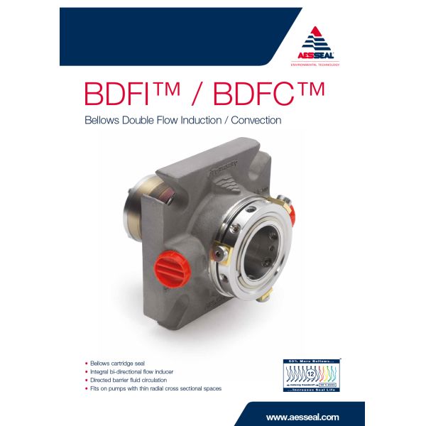 BDFI BDFC Mechanical Seal 14mm Bellows Double Flow Induction Convection