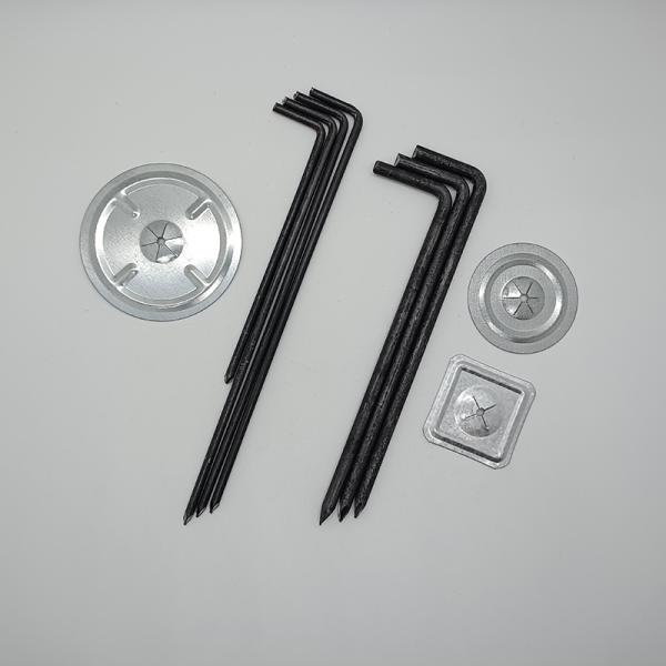 Stainless Steel Power Plant L Shaped Anchor Bolts 200mm Fixed Insulation Material