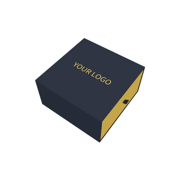 Wholesale Business Supply Customized Perfume Bottle Packaging Boxes Black Drawer Jewelry case Box