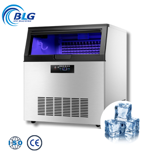 BLG Fully Commercial Automatic 40kg 90lb Ice Cube Maker for Home Use Small Catering Produces Smooth Block for Cold Drinks