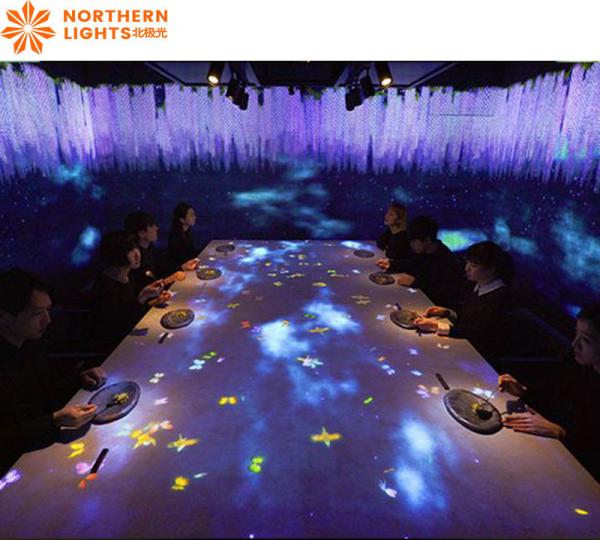 Projeção de casamento holográfico interior Equipamento de projetor interativo imersivo