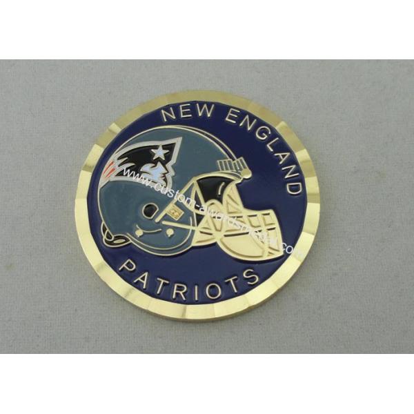 New England Patriots Personalized Coins With Soft Enamel 50.8mm Diameter