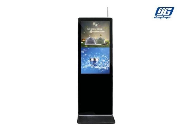 Floor Standing LCD Advertising Display 1080x1920 Resolution 90W 43 AUO Panel