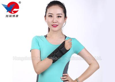Medical Aluminum Alloy Wrist Support Brace Black Air Permeable  For Left And Right