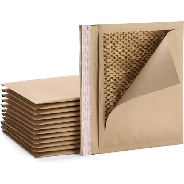 Lightweight Recyclable Kraft Honeycomb Paper Mailer For Secure Shipping