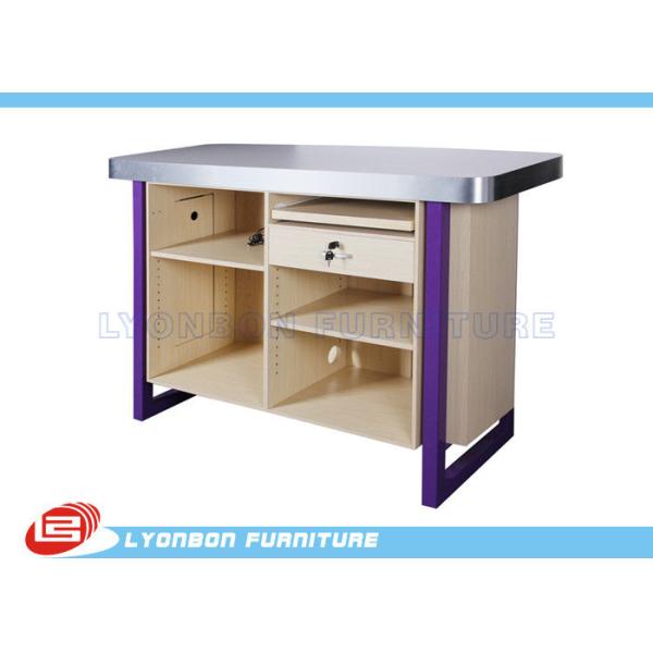 ISO SGS дисплея MDF счетчика наличных денег магазина/магазина, прокатанный меламин закончил