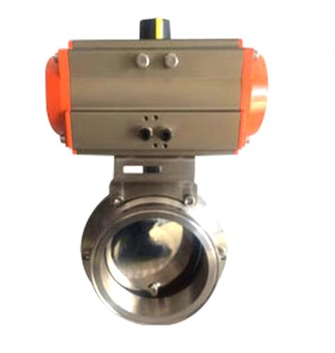 DIN IDF DN10-DN300 Stainless Steel Sanitary Valves 12 Inch Butterfly Valve