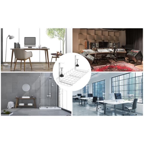 Под столовой кабельной поднос для управления проводом Не сгибаемый столовой кабельный организатор 0,85 кг