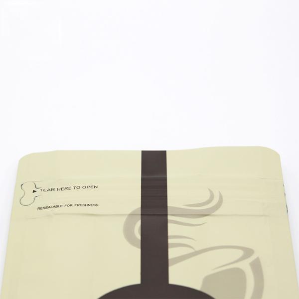 8oz Custom Printed Biodegradable Plastic Bags 100-150µ Flat Bottom Zipper Bag 1000g