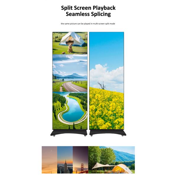 LED Touch Screen Display Foldable LED HD Digital Poster Display