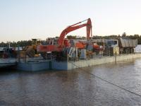 8t flottant le trafic de Crane Temporary Floating Bridge Nconvenient
