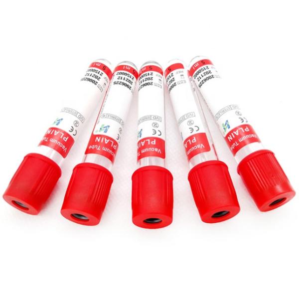 CE ISO Plain Vacuum Blood Collection Tube No Additive 2ml 10ml PET Glass