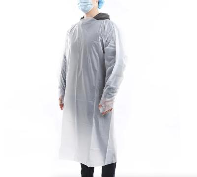 High Quality B2B CPE Gowns with Tie Closure in 125*190cm and 140*205cm Sizes, Free Sample Available