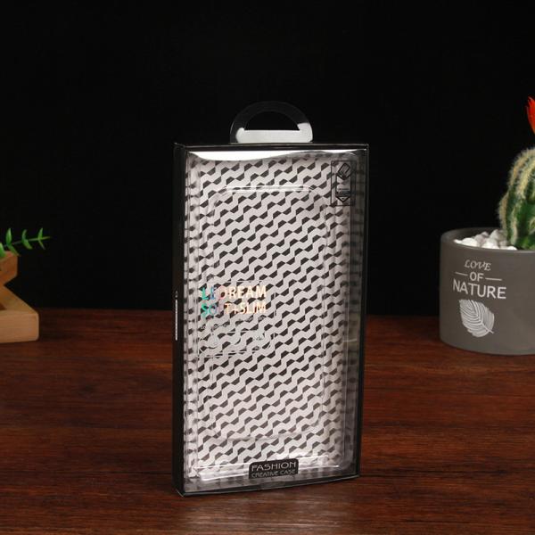 Gloss Lamination Hanger Hole Cell Phone Clear Packaging Box