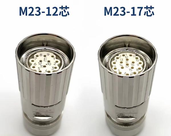 M23 Aviation Plug 623 Connector Servo Signal Feedback Encoder Female 12-Pin 17-Pin Cable Connector
