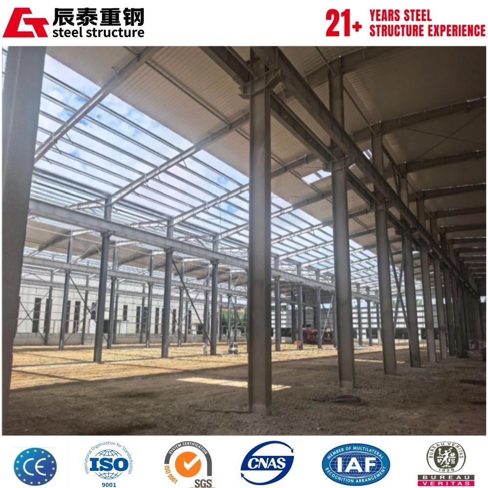Weather Resistant Light Gauge Steel Warehouse Workshop for Logistics Park