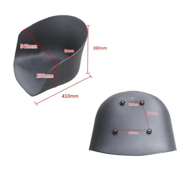 Пластиковый офисный стул Крутящийся стул Седельный корпус Пластиковые аксессуары для стула Черный белый