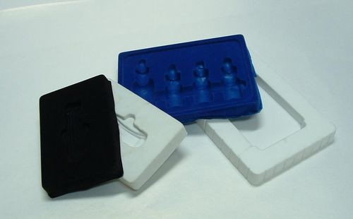 Собираться пластиковый волдырь упаковывая вставку подноса ювелирных изделий бархата 0.3mm толстую