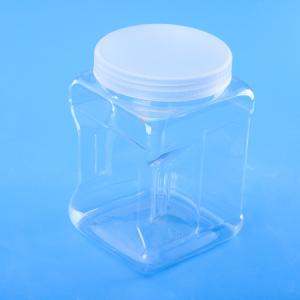 1800ml pots en plastique de couvercle à visser de bouche large sèche de la