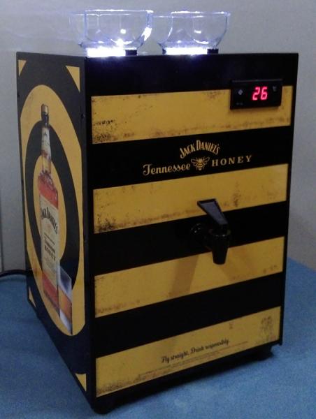 Two Bottle shot Chiller Dispenser , Cold Drink Shot Dispenser For liquors