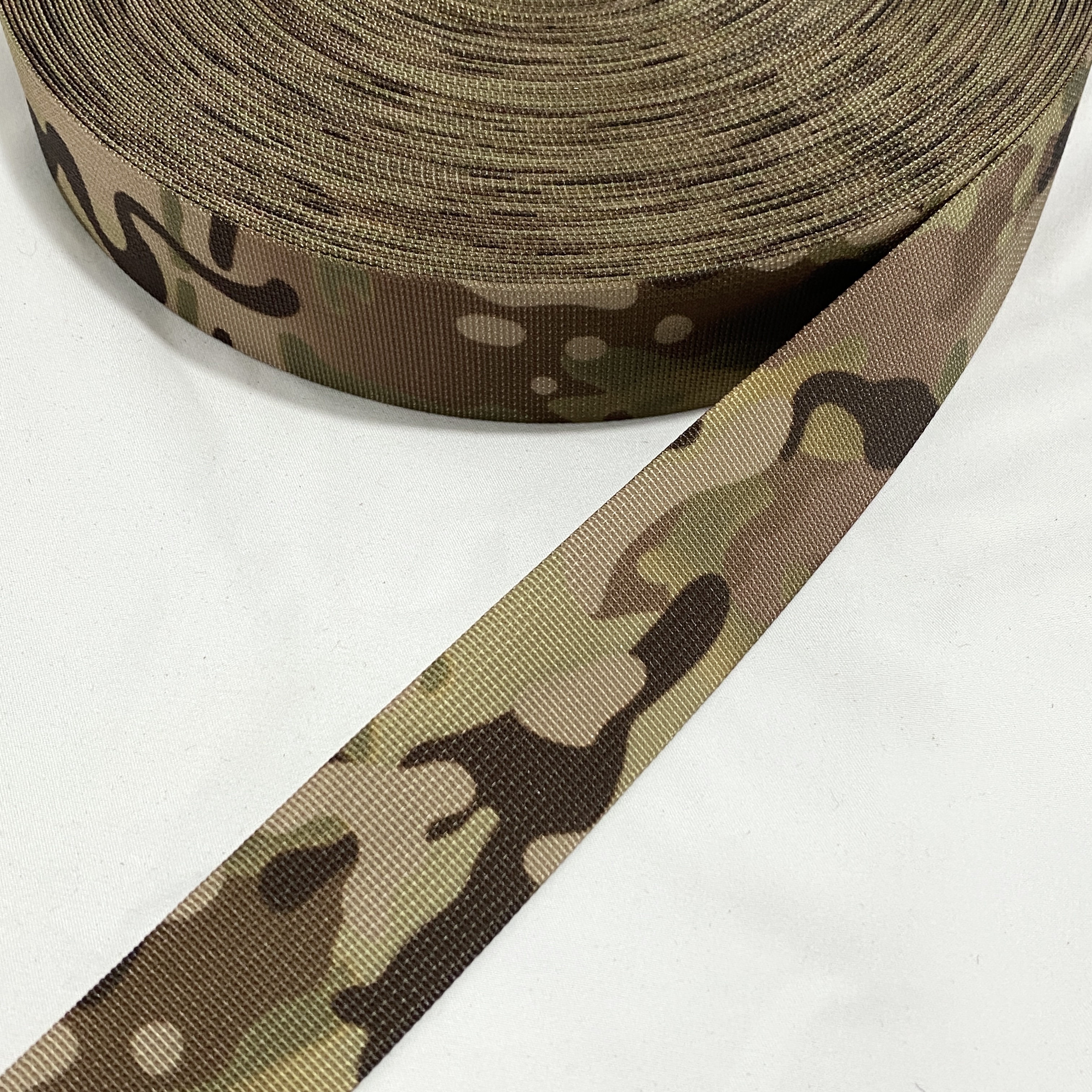 Camouflage Polyester webbing Camouflage Outdoor supplies Backpack belt Tactical clothing