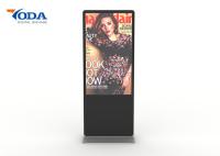 IR Touch Screen Advertising Displays Customized Menu Language Digital Signage