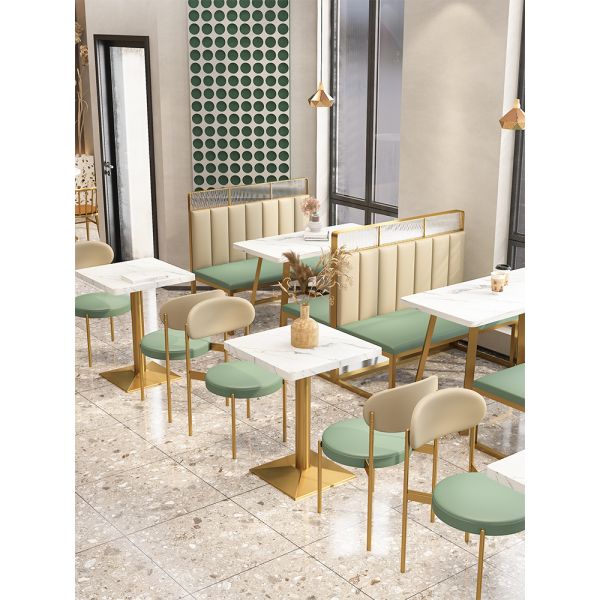 Wholesale High Quality Durable Pretty Commercial Wooden Restaurant Booth Sofa and Restaurant Table Chairs Set