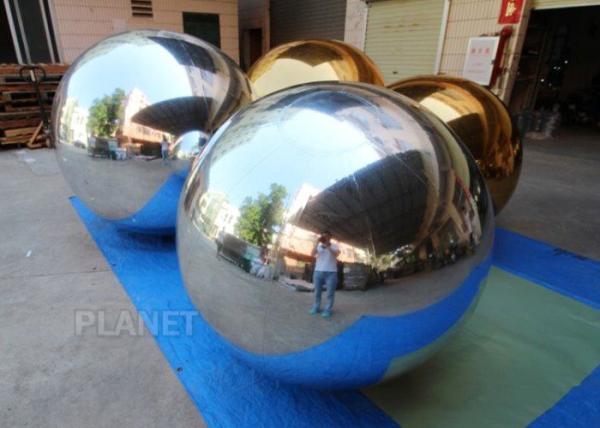 O ar selou a bola decorativa inflável do espelho da decoração de prata gigante do Natal da fase do PVC