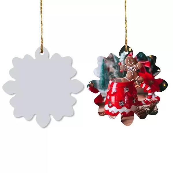 DIY Custom White Blanks Sublimation PBT Plastic Christmas Ornaments personalized christmas ball ornaments with picture