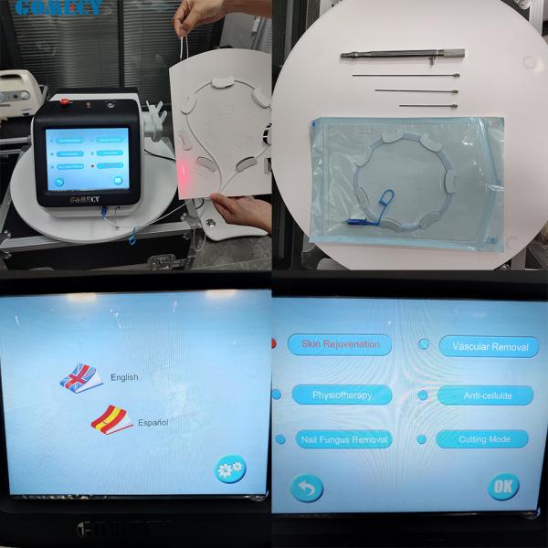 980nm 1470nm Липосакционная машина Удаление жира Лазерное оборудование липолиза