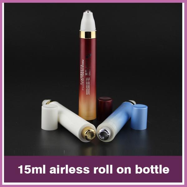 10ml transparent thick bottom glass roller metal ball bottle for perfume oil