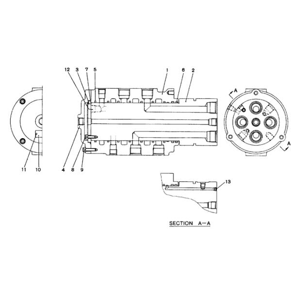 Совместная ассамблея 24100J6668F1 экскаватора SK120-5.5 KOBELCO роторная
