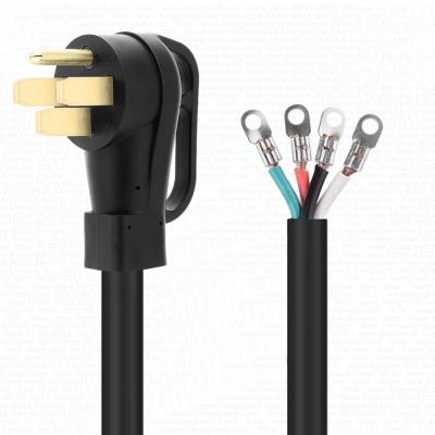 125V 250V Nema 14-50P câble d'extension avec SJTW 4C 6/8AWG câble dépouillé avec terminal 50 ampères USA câble d'alimentation pour générateur