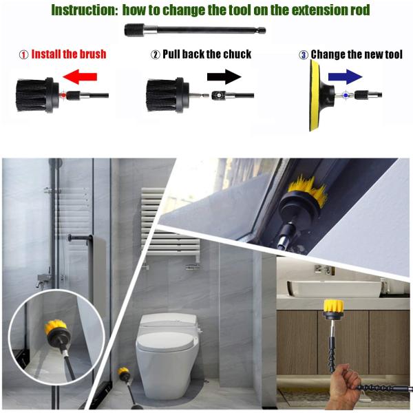 88mm Power Drill Brush Replacement Set 31pcs Household Cleaning