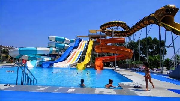Outdoor Amusement Park Ride Tube Water Fiberglass Slide Parts