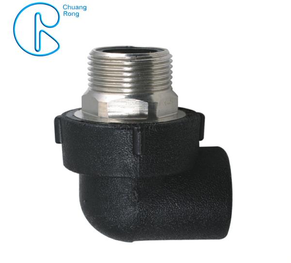 PE100 PN16 SDR11 HDPE Socket Fusion Fittings Male Elbow for Water Supply