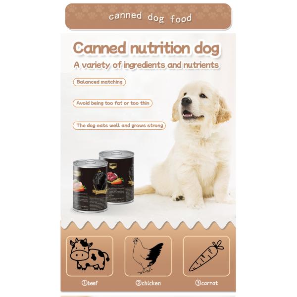 Top Grade Chicken Ingredient 100% Natural Raw Beaf Wet Food Canned Pet High Nutrition