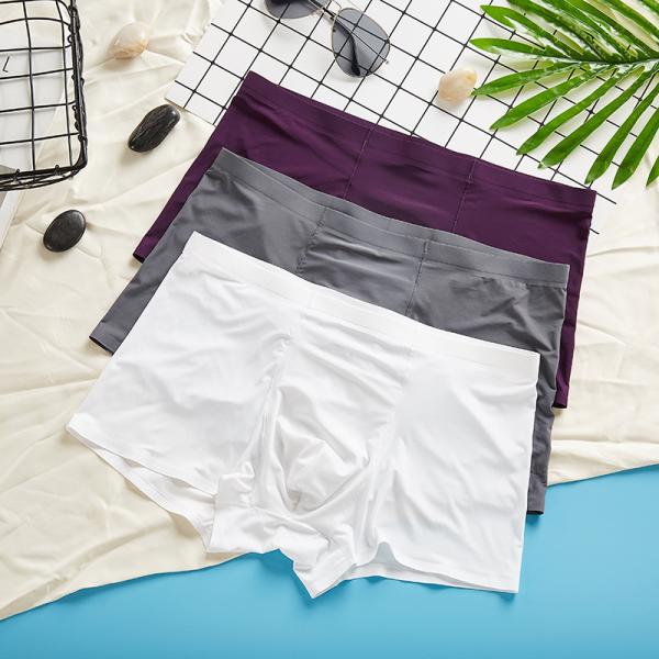 Sustainable Mens Boxer Briefs Disposable Trunks Mens Ice Silk Seamless Underwear